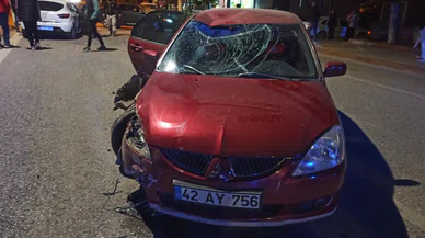 Konya'da kaza. 3 araç birbirine girdi