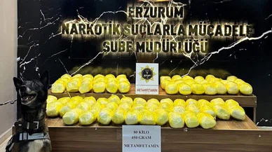 Dev narkotik operasyonu tek seferde 80 kilo