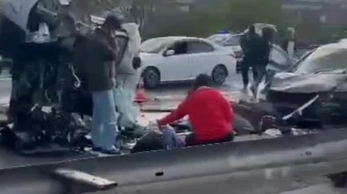 Sarıyer'de takla atan hafif ticari araç karşı şeride geçti: 2 Ölü, 4 yaralı
