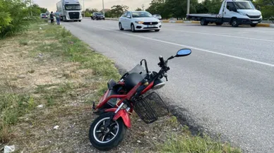Konya'da korkutan elektrikli bisiklet kazası! 60 yaşındaki adam hastanelik oldu