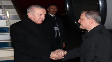 Cumhurbaşkanı Erdoğan kardeş ülke Azerbaycan'da