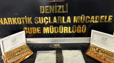 Baklava kutularında kilolarca uyuşturucu ele geçirildi