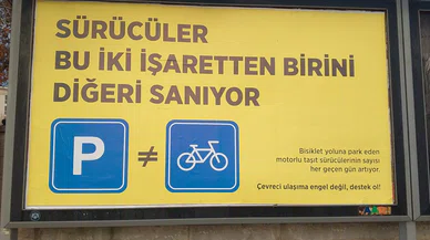 Konya'da bisiklet yollarına araç park edenler yandı! Uyarı belediyeden geldi