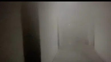Aksaray’da öğretmenevinde yangın paniği