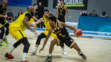 Konya'nın basketbol  takımı kritik deplasmandan puanla ayrıldı
