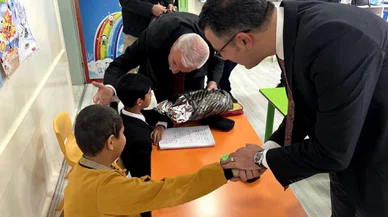 Kulu ilçesinin Kaymakamı Canpolat, özel çocukları ziyaret etti