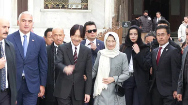 Ayasofya Camii'ni gezen Japon Prens mest oldu