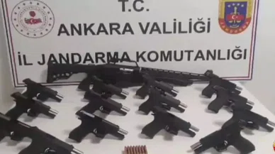 Mamak ilçesinde düzenlenen operasyonda yasa dışı silah çete yakalandı: 2 gözaltı