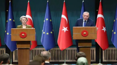 Cumhurbaşkanı Erdoğan, AB ile ilişkilerin güçlendirilmesi ve Suriye konusunda von der Leyen ile görüştü