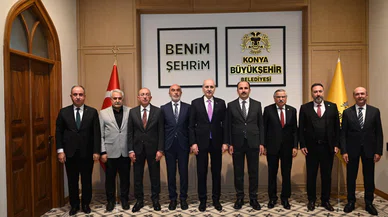 TBMM Başkanı Numan Kurtulmuş, Konya'da Büyükşehir Belediye Başkanı Altay'ı ziyaret etti