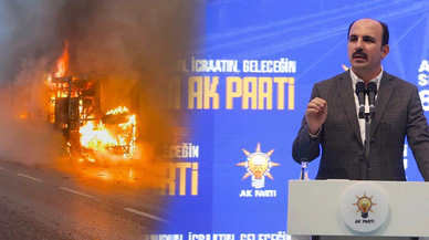 Konya'dan sert gönderme. Suriye'nin yanan otobüslere ihtiyacı yok