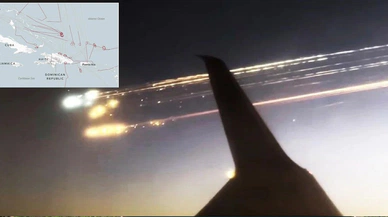 Havada roket paniği, patlayan Spacex roketinin parçaları uçakların üzerine yağdı