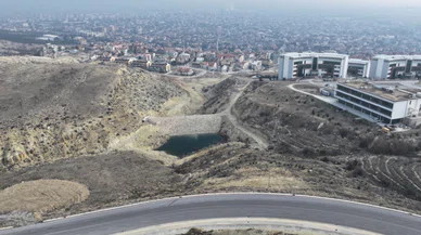 Konya'nın manzaralı üniversitesindeki gölet tamamlandı. Risk ortadan kaldırıldı