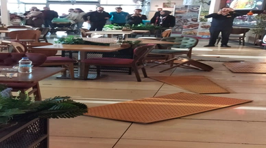 AVM'de tavan çöktü, yemek yiyenler ölümden döndü