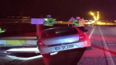 Konya'da korkutan kazada 2 kişi yaralandı