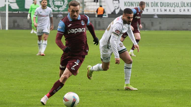 Konyaspor, Trabzonspor'un deplasman geleneğini bozmadı. Bordo mavililerde kabus sürüyor