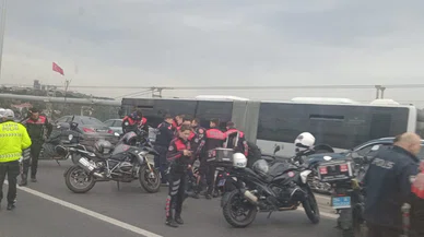 İstanbul 15 Temmuz köprüsünde feci kaza