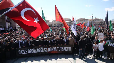 Konya, Gazze için ayağa kalktı. "Gazze Ölüyor, Ayağa Kalk"