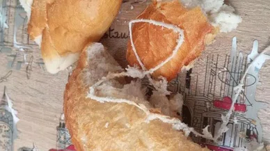 Ekmeğin içinden ip çıktı, vatandaş ne yapacağını şaşırdı