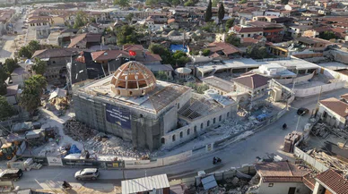 Depremin vurduğu şehre Konya tarihi imza attı. Habib-i Neccar tamamlanıyor