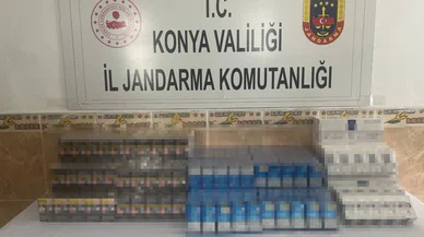 Konya'da jandarma bin 50 adet gümrük kaçağı sigara yakaladı