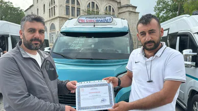 Konya'nın en iyi şoförü belli oldu! Ödülünü Vali Akın'dan aldı