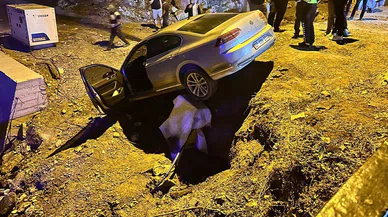 Navigasyona uydu, otomobiliyle boş araziye uçtu