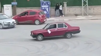Konya'da drift yapan sürücüye ceza yağdı