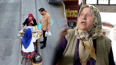 Konyalılar yolun ortasına sofrayı kurdu. Kaşık kaşık pilav yediler
