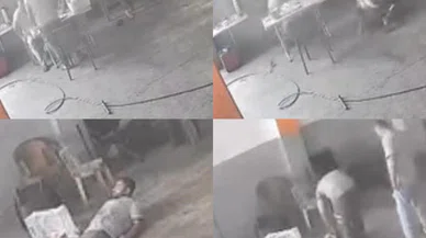 Kadın kılığına giren katilin işlediği cinayet kamerada
