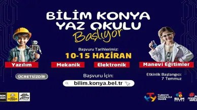 Konya'da yaz bilim yaz okuluna ilgi büyük oldu
