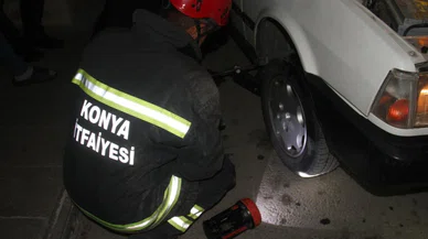 Konya itfaiyesinin yılan operasyonu: Herkes şaşırdı