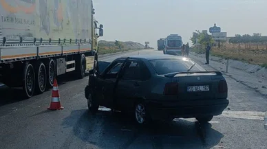 Konya'da 2 otomobil çarpıştı. Yaralılar var