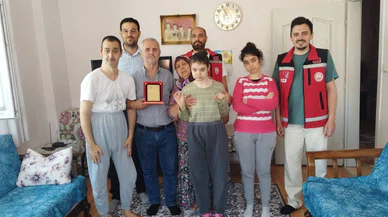 Konya'da yarım asırlık ailenin örnek davranışı ödüllendirildi