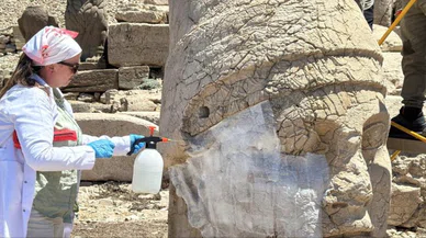 Nemrut'taki dünyaca ünlü eserlere nano kireçli koruma