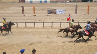 Konya’daki bu atlar 48 yıldır koşuyor. Yarışa çok sayıda şehir katıldı