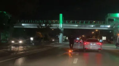 Konya'da scooter hız rekoru kırıldı: Otomobil sürücüleri aşırdı
