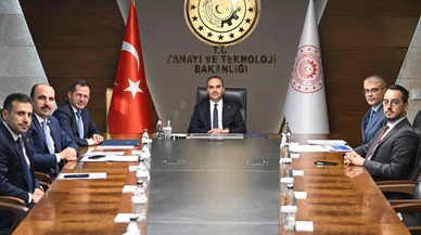Konya heyetinden Bakan Kacır'a ziyaret. Konya'nın kalkınma hamlesine destek