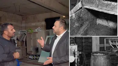 Nar ekşisi imalathanesinde mide bulandıran manzara