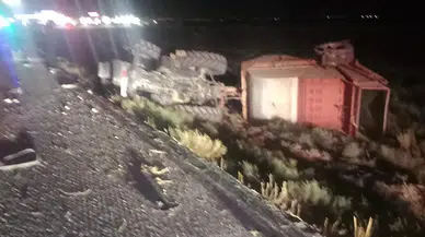 Konya'da tır traktöre bağlı tarım makinesine çarptı: 1 yaralı