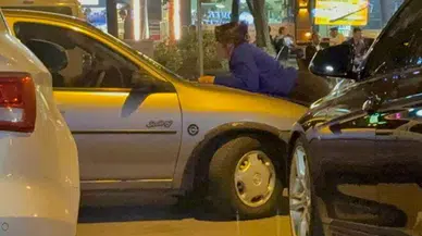 Kadın kaputa yattı: Kocasının gitmesini engellemek istedi