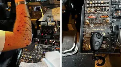 İnanılmaz olay: Uçağa meteor çarptı, pilot yaralandı