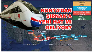 Ulaşımın şifresi YHT: Konya’dan Şırnak’a yeni hat planlanıyor
