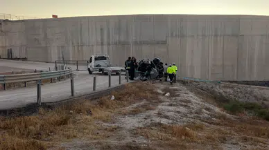 Konya'da otomobil yol kenarına uçtu: Sürücü öldü