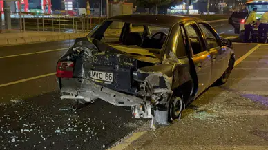 Kaza yapan sürücü polise "beni bırakmayın" dedi