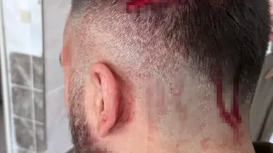 Veli öğretmeni öldüresiye dövdü: O anlar kamerada