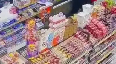 Alkollü müşteri, akaryakıt istasyonu çalışanını böyle darbetti