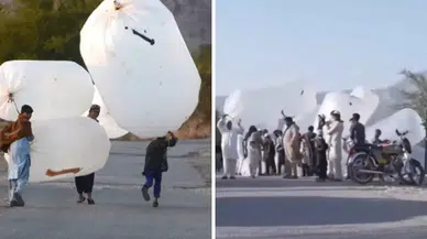 Film gibi: Doğalgazı naylon poşetlere doldurup evlerinde kullanıyorlar