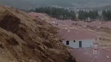 Depremzedeler için yapılmıştı: 10 ev toprak altında kaldı