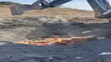 Peynir, ketçap, sucuk. Tonlarca bozuk gıda gömüldü